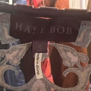 This is a Hale Bob Bohemian Burnout Velvet Silk Blend Melina Blouse.